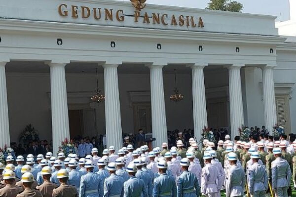 Prabowo Pimpin Upacara Hari Lahir Pancasila di Gedung Pancasila
