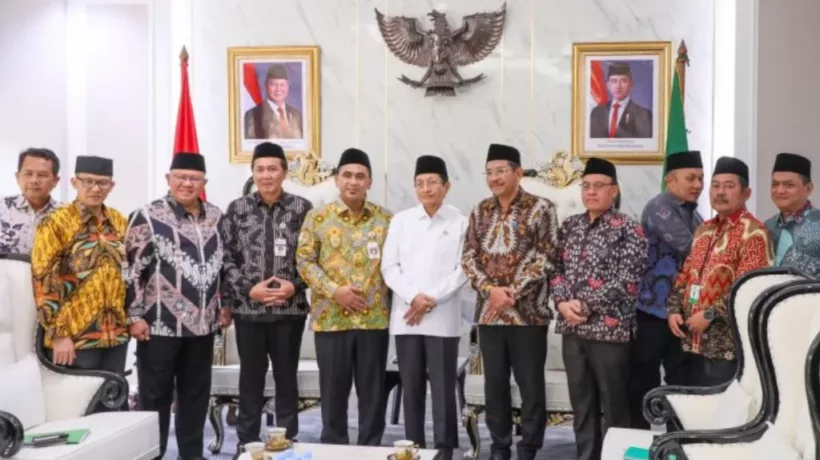 Wakil Gubernur Jawa Tengah Taj Yasin beraudiensi dengan dengan Menteri Agama RI Nasaruddin Umar di Kantor Kementerian Agama pada Kamis 1024x576 1