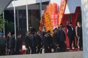 Menteri Kabinet Merah Putih Hadiri Sidang Tahunan MPR RI
