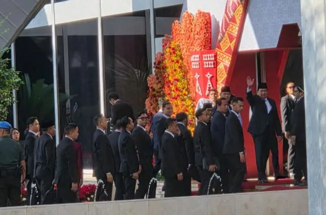 Menteri Kabinet Merah Putih Hadiri Sidang Tahunan MPR RI