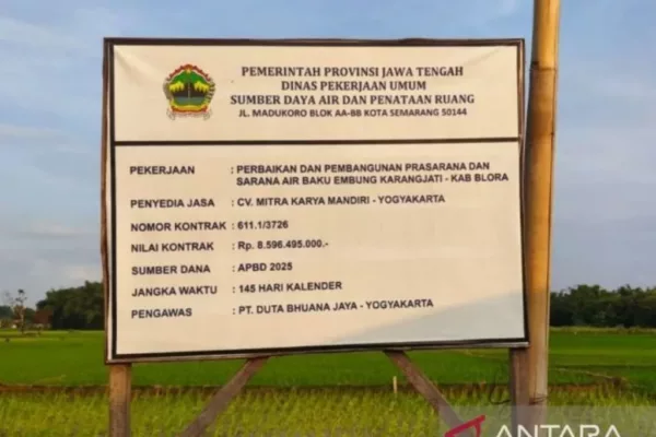 Pemprov Jateng Anggarkan Rp859 Miliar untuk Pembangunan Embung Nglawiyan Blora 1024x683 1